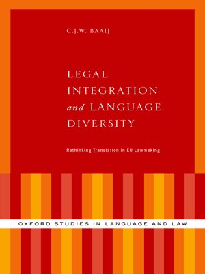 cover image of Legal Integration and Language Diversity